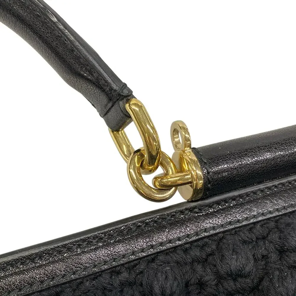 Dolce & Gabbana DOLCE&GABBANA Sicily Handbag Cotton Leather